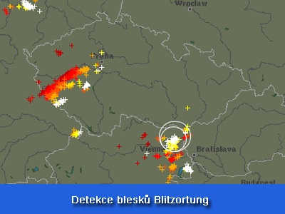 detekce blesků blitzortung